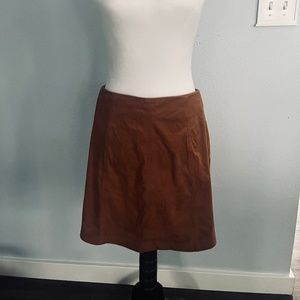 Sued Camel Skirt